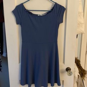 Blue short sleeve dress
